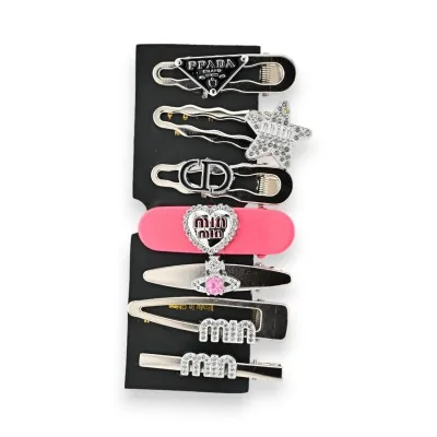 Lot de 7 barrettes à...