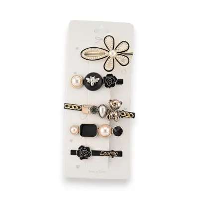Set di fermagli per capelli alla moda e trendy