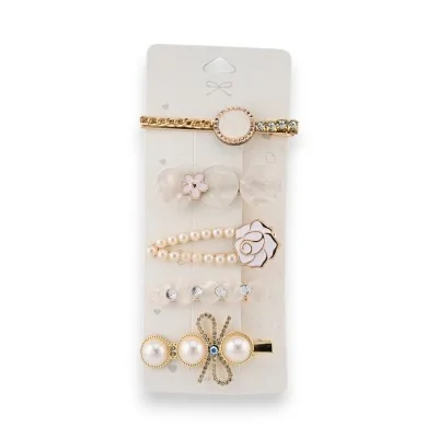 Conjunto de elegantes grampos de cabelo