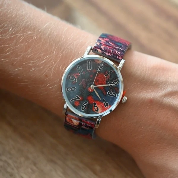 Reloj Ernest con estampado floral vintage