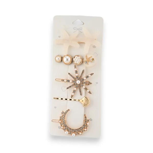 Decorative hair clip set