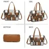 Bolsa de Mão Xadrez Camel | Design Elegante & Versátil | Moda Tendência