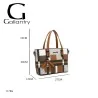 Sac à Main Carreaux Camel | Design Élégant & Polyvalent | Mode Tendance