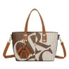 Sac à main élégant CR monogramme bicolore | Design moderne et polyvalent