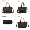Elegante Handtasche Gallantry Paris - Braunes und schwarzes Monogramm-Design