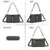 Gallantry Paris black shoulder bag | Elegant and modern monogram design