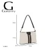 Elegant Gallantry Paris Shoulder Bag - Chic and Trendy Monogram Design