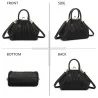 Borsa a Mano Vintage Plissettata Nera - Design Retrò Elegante | Moda Trendy