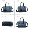 Elegante marineblaue Gallantry Handtasche - Diamantmuster-Design