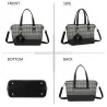 Borsa a mano Gallantry Paris rigida nera e grigia - Design elegante e funzionale