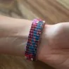 Reloj Ernest Florale Fantasy - Pulsera elástica con motivos florales multicolores