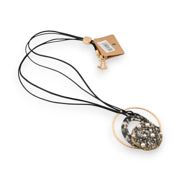 Geometric long statement necklace