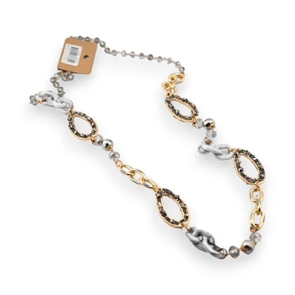 Schicke graue und goldene Modekette