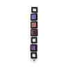 Square fancy bracelet by Ikita in purple & black - Modern and elegant design