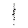 Trendy black and grey graphic circles bracelet by Ikita