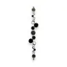 Bracelet fantaisie Ikita design géométrique noir et gris | Mode Tendance