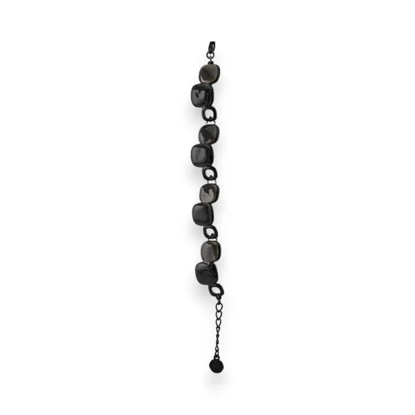 Black cube fantasy bracelet by Ikita