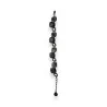 Bracelet fantaisie Ikita noir géométrique - Bijou tendance élégant et moderne