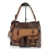 Sac à main bicolore marron vintage - Design élégant et pratique | Mode Tendance