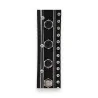 Bracelet Large Noir avec Strass | Accessoire Mode Élégant | Mode Tendance
