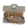 Bracelet multi-rangs Bohème Ikita - Bijou fantaisie tendance style bohème chic