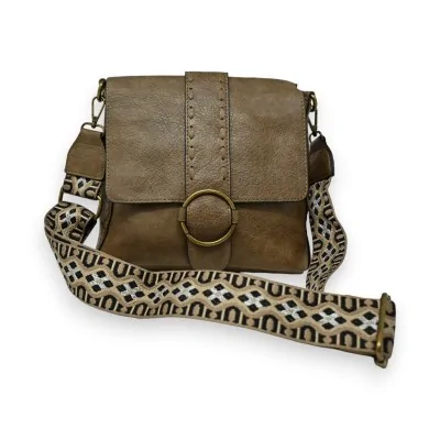 Borsa a tracolla Mandoline verde oliva