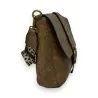 Khaki Mandoline Crossbody Bag | Trendy Fashion Accessory with Double Strap