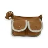 Handtasche Mandoline aus Wildlederimitat & Fellimitat | Eleganter & Praktischer Schulterriemen