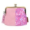 Porte-monnaie Sweet & Candy Rose/Bleu - Design Floral Vintage | Mode Tendance