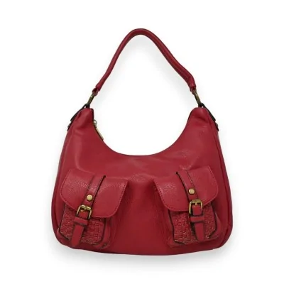Rote Mandolinen-Handtasche