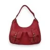 Sac à Main Rouge Mandoline | Sac Hobo Élégant avec Poches Tressées