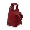 Sac à Main Rouge Mandoline | Sac Hobo Élégant avec Poches Tressées
