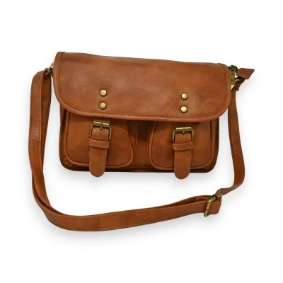 Borsa cartella Mandoline cammello