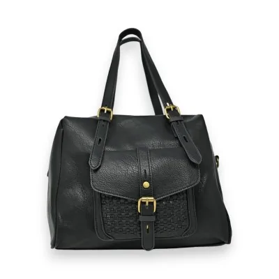 Elegant black Mandoline handbag
