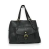 Elegante schwarze Mandoline-Handtasche