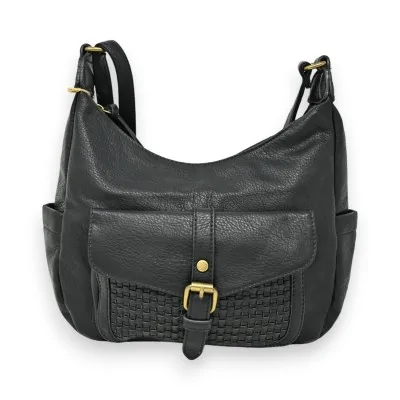 Borsa a tracolla nera Mandoline