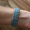 Montre Ernest Effet Tricot Vert d'Eau | Bracelet Élastique Confortable