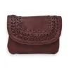 Porte-monnaie Tressé Mandoline Bordeaux | Accessoire élégant et pratique