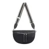 Riñonera bandolera de peluche negro de David Jones
