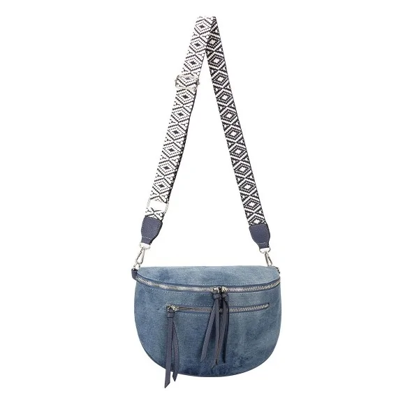 Denim crossbody fanny pack by David Jones