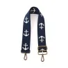 Navy Anchor Fabric Shoulder Strap | Adjustable Nautical Style Bag Strap