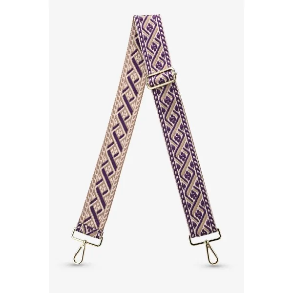 Bohemian Violet Fabric Shoulder Strap