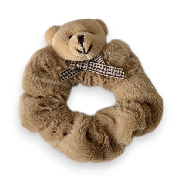 Weicher Teddybär-Haargummi