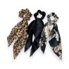 Conjunto de 3 scrunchies estampados tipo lenço