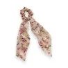 Elástico de Cabelo Floral Fantasia Bege
