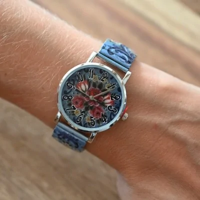 Orologio Ernest fiori vintage