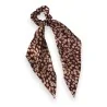 Chouchou foulard fleuri bordeaux