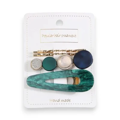 Lot de 4 barrettes à...