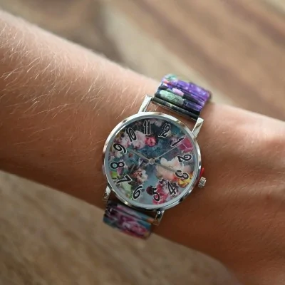 Ernest watch with multicolored wildflowers
