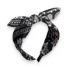 Cerchietto bandana nero fantasia
